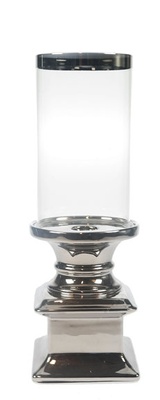 LysLykt med glass Lyx slv 22 cm 1 st , hemmetshjarta.no